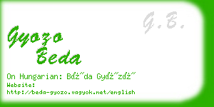 gyozo beda business card